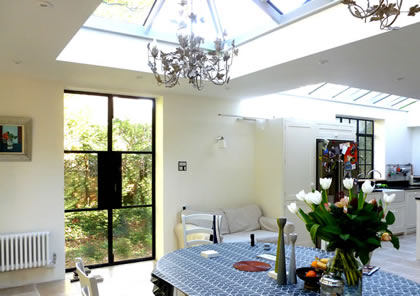 Orangery roof lantern in Oxfordshire